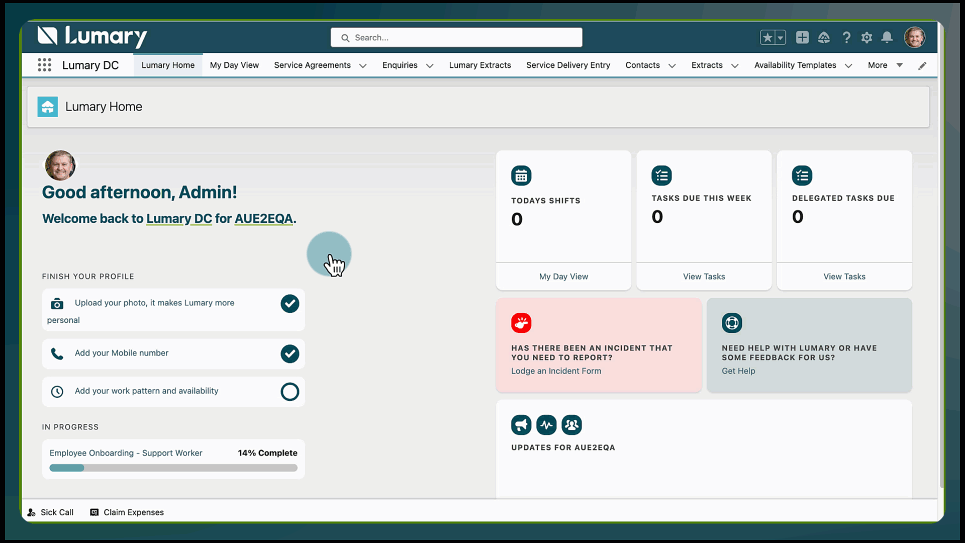 Add availability template