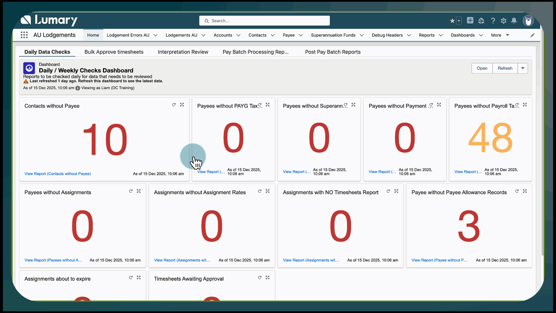 create superannuation lodgement