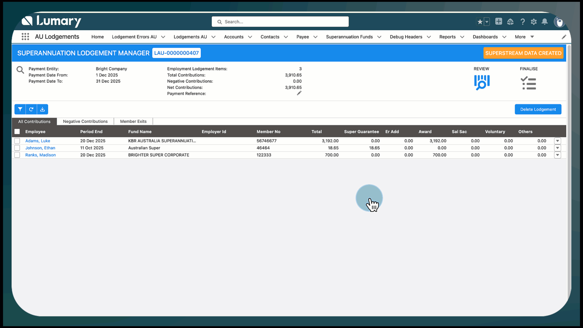 review superstream batch